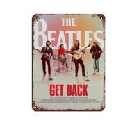 FDKLK Poster The Beatles Rock Band - Plaque en métal vintage pour pub, club, café, bar, maison - Décoration murale rétro - 30 x 40 cm