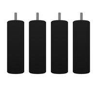 Fdl-mg Jeu de 4 pieds CYLINDRIQUE o : 70 mm - hauteur : 200 mm - vis de 8 mm - en Caisse Carton CC avec etiquette - coloris LAQUE GRIS ANTHRACITE