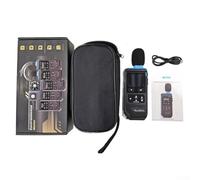 FDM-02 Détecteur de bruit de haute précision pour mesure de décibels, plage de 30 à 130 dB avec pondération A/C, écran TFT et enregistrement des données, détecteur de niveau sonore portable