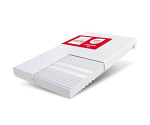 FDM Comfort Duo Matelas 90x200 cm Mousse à Mémoire de Forme Épaisseur 12 cm Fermeté H3 et H4 Matelas à Deux Faces 7 Zones de Confort Housse Lavable Oeko-TEX Hypoallergénique