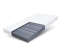 FDM Comfort Max Double Matelas 120x200 cm Mousse à Mémoire de Forme Épaisseur 20 cm Fermeté H3 Matelas à Deux Faces 7 Zones de Confort Housse Lavable Oeko-TEX Hypoallergénique