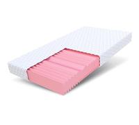 FDM Fix Matelas 140x200 cm Mousse à Mémoire de Forme Épaisseur 14 cm Fermeté H2 H3 Matelas à Deux Faces 7 Zones de Confort Housse Lavable Oeko-TEX Hypoallergénique