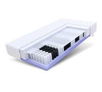 FDM KEPLERH4-100-200-JERSEY Matelas à Ressorts ensachés, Mousse, Blanc, 100 x 200 x 20 cm