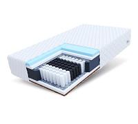 FDM Laval Max Matelas 120x200 cm Épaisseur 26 cm Matelas à Ressorts Ensachés Fermeté H3 H4 Deux Faces 7 Zones de Confort Couche de Coco Housse Lavable Oeko-TEX Hypoallergénique