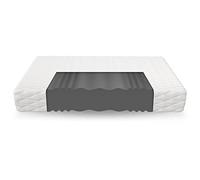 FDM Livia Max Double Matelas 100x200 cm Mousse à Mémoire de Forme Épaisseur 21 cm Fermeté H4 Matelas à Deux Faces 7 Zones de Confort Housse Lavable Oeko-TEX Hypoallergénique