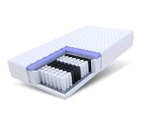 FDM Mariner Matelas 100x200 cm Épaisseur 23 cm Matelas à Ressorts Ensachés avec Mousse Fermeté H2 H3 Deux Faces 7 Zones de Confort Housse Lavable Oeko-TEX Hypoallergénique