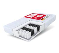 FDM Medic Max Matelas 90x200 cm Épaisseur 23 cm Matelas à Ressorts Ensachés avec Mousse Fermeté H3 Deux Faces 7 Zones de Confort Housse Lavable Oeko-TEX Hypoallergénique