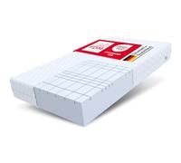 FDM Pearl Max Plus Matelas 140x200 cm Mousse à Mémoire de Forme Épaisseur 24 cm Fermeté H4 Matelas à Deux Faces 7 Zones de Confort Housse Lavable Oeko-TEX Hypoallergénique