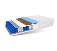 FDM RODOS Matelas à Ressorts ensachés Haute qualité 7 Zones Dureté H2/H3 Kokos 180 x 200 cm Mousse HR en polyuréthane Haute élasticité Polyester 22 cm de Haut