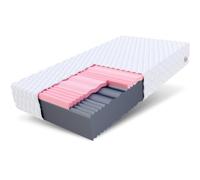 FDM Select Matelas 160x200 cm Mousse à Mémoire de Forme Épaisseur 14 cm Fermeté H3 H4 Matelas à Deux Faces 7 Zones de Confort Housse Lavable Oeko-TEX Hypoallergénique