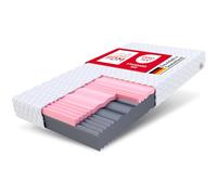 FDM Select Max Matelas 200x200 cm Mousse à Mémoire de Forme Épaisseur 18 cm Fermeté H3 H4 Matelas à Deux Faces 7 Zones de Confort Housse Lavable Oeko-TEX Hypoallergénique