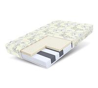FDM Smile Matelas 90 x 190 cm en Mousse Froide pour Enfant Hauteur 10 cm Dureté H3 Öko-Tex Convient aux Personnes allergiques Housse Lavable en Latex Dino
