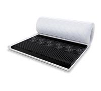 FDM Surmatelas Nero - Double - 160 x 200 cm - Dureté H3 - Hauteur : environ 9 cm - Mousse HR profilée - Convient aux personnes allergiques - Certifié Öko-Tex