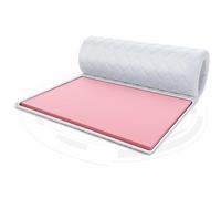 FDM Surmatelas Visco Max Topper 160x200 cm Dureté H1 Épaisseur 4 cm thermoplastique Mousse à mémoire de Forme Antiallergique Oeko-Tex Blanc