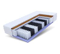 FDM VOYAGER-140-200-JERSEY Matelas à Ressorts ensachés, Blanc, 140 x 200 x 24 cm