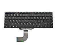 FDMOZRE Clavier Anglais américain pour IPASON pour Storm pour Dragon P3 XU141 14' États-Unis Claviers pour Ordinateur Portable Teclado Touches Noires