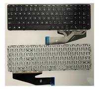 FDMOZRE Clavier d'ordinateur Portable américain pour HP pour Probook 450 G3 G4 455 470 650 G2 655 HSTNN-Q95C Q03C(No Backlight US)