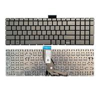 FDMOZRE Clavier d'ordinateur Portable Russe/américain/Britannique/Espagnol/Latin pour HP 15-BS 15-BR 15-BW 15T-BR 15Q-BU 15T-BS 15Z-BW 250 G6 255 256 258(Silver RU No Backlit)