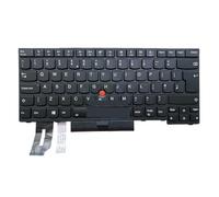 FDMOZRE Clavier rétroéclairé FR GR RU UK pour Lenovo pour ThinkPad E480 E485 E490 E495 L380 L390 T490(UK with Backlit)
