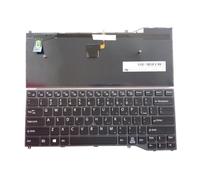 FDMOZRE Clavier rétroéclairé Portugais (Interface utilisateur américaine) pour Fujitsu Lifebook U747 U748 U749 E448 E449 E548 E749(US NoBacklit Point)