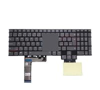 FDMOZRE Clavier rétroéclairé RVB tchèque, américain, Britannique, Hongrois, pour Lenovo Legion S7 16IAH7 16ARHA7 Y9000X R9000X 2022 PT5SY SN21F36029(Czech Slovakia RGB)