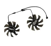 FDMOZRE Lot de 2 refroidisseurs VGA alternatifs 80 (75 mm) pour Carte Graphique PNY GeForce GTX 1650, Double Ventilateur, 4 Go GDDR6, vidéo