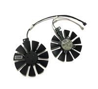 FDMOZRE Lot de 2 Ventilateurs pour Cartes vidéo T129215SU VGA, Refroidisseur pour GPU, PLD09210S12HH pour Kllisre RX 580 8 Go GDDR5 256 Bits 2048SP Type A/B(Type b Fan PLD09210)