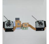 FDMOZRE Radiateur CPU + GPU pour Ordinateur Portable avec Ventilateur pour Clover pour NP70HP NP7HN-102 FNTR FNTS DFS5K22115371U DFS5K223052831 DC5V 0.5A