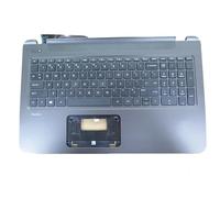 FDMOZRE Repose-Poignets et Clavier pour Ordinateur Portable HP 15-P000, boîtier supérieur Gris, avec Code États-Unis US 762529-001 9Z.N9HSQ.701