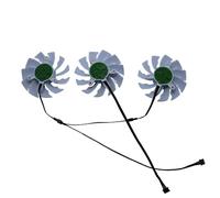 FDMOZRE T128015SU, Ventilateur de Carte Graphique, Refroidisseur VGA pour GPU, pour Gigabyte pour GeForce pour RTX 3070 3070Ti pour Vision OC 8G, Version Blanche, Refroidissement(3 PCS)