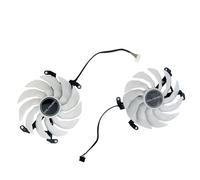 FDMOZRE Ventilateur de Refroidissement 102 mm GFY10015H12SPA 4 Broches 6 pour KFA2 pour Galax pour GeForce RTX 3060 3060Ti 3070 3070Ti EX Blanc(4pinand6pin)