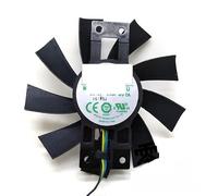 FDMOZRE Ventilateur Graphique VGA GA92S2U 4 Broches Lignes AXRX 570 pour Cartes vidéo Radeon 芙蓉 PowerColor Red Dragon RX570 en Remplacement HZDO