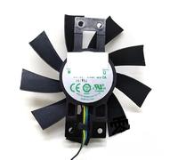 FDMOZRE Ventilateur Graphique VGA GA92S2U 4 Broches Lignes AXRX 570 pour Cartes vidéo Radeon 芙蓉 PowerColor Red Dragon RX570 en Remplacement HZDO