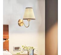 FDOIUTU Appliques Murales avec Abat-Jour en Tissu,Lampe Murale élégante et simple,E27 Applique murale en métal,pour chambres d'hôtel Chambre Salon,Escalier,Couloir,Sentier (jaune)