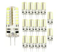 FDOIUTU Paquete de 15 bombillas LED G4 de doble clavija DC, diseño multiesfera, alta luminosidad, ahorro de energía, larga vida útil, ideales para estanterías y probadores (Luz blanca fría)