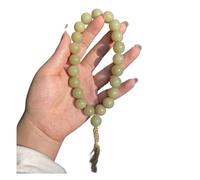 FDOSIJFOS Bracelet en Bois de Bodhi, Bracelets en Perles de Racine de Haricot Bodhi, Chapelet à Main for la prière, la méditation Autour des Doigts en Douceur