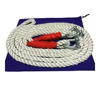 FDOSIJFOS Corde de remorquage, Corde de remorquage for Voiture 9 mètres 5 tonnes 10 Traction for véhicule Tout-Terrain for remorque avec Corde Sangles Robustes(10 Tons)