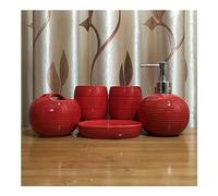 FDOSIJFOS Ensembles de Salle de Bain, Ensemble de Salle Bain Multifonctionnel for hôtel, Brosse à Dents, Bouche, gobelet, 5 pièces