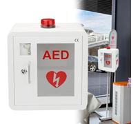 FDOSIJFOS épingle de sûreté Armoire de Rangement Universelle for défibrillateur AED avec clé et Alarme, Armoire Murale for AED