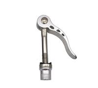 FDOSIJFOS Fixation Rapide pour Selle, 1 vis de Serrage Rapide for Tige Selle vélo, Levier à Came M8 40/50/55/60/65/75/85/120 mm, Outil Cyclisme(M8x65mm Silver Color)