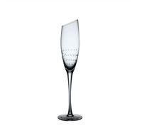 FDOSIJFOS Flûte à champagne, Flûtes à champagne brossées et biseautées, lot de 1, capacité 6,43 oz, for les retrouvailles classe Noël