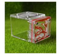 FDOSIJFOS Fourmilière, Fourmilière Nid Château Acrylique Transparent Ferme Villa Maison Atelier Unique Fait Main(Rosso)