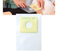 FDOSIJFOS Poche de stomie， Lot de 60 Sacs colostomie, Poche Simple for Fistule, Poches monoblocs drainables for stomie, iléostomie, Soins, à découper