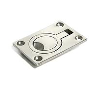 FDOSIJFOS Poignées de fenêtre, Poignée de porte pont bateau en acier inoxydable, poignée levage affleurante, boutons verrouillage, poignées for portes intérieures(B 64 * 46mm)