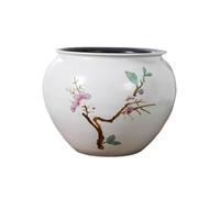 FDOSIJFOS Pots de Fleurs, Fleur de Prunier sculptée à la Main Haute température, décoration Salon