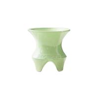 FDOSIJFOS Pots de Fleurs, Plante succulente en céramique Simple for Usage Domestique, orchidée Suspendue Respirante, Pot de Gros Calibre(Green)