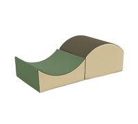 FDP SoftScape Lot de 2 grimpeurs incurvés à l'intérieur et à l'extérieur, structure de jeu actif d'intérieur pour les tout-petits et les enfants, mousse souple sûre pour ramper et glisser, couleur