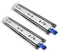 FDQAMLKX Coulisses de tiroir Robustes 950 mm avec Verrouillage, Extension Totale, Montage latéral, Rails à Billes, capacité 120 kg, idéales pour Un coulissement Fluide et Un accès Facile (1 Paire).