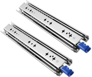 FDQAMLKX Coulisses de tiroir Robustes avec verrou, Extension Totale, Rails à Billes, Montage latéral, 250 mm, capacité de 120 kg, Fonctionnement Fluide, Guide de Remplacement Disponible en 400 et 100