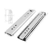 FDQAMLKX Coulisses de tiroir Robustes de 1200 mm, à Extension complète et repliables pour Un Glissement Fluide. Idéales pour Les armoires et Les Meubles. Longueur : 1100 mm (44 Pouces).